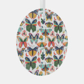 Ornement En Verre Boho Butterflies : Motif en papier peint sans cout (Avant droite)