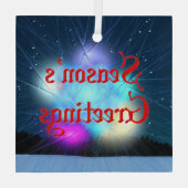 Ornement En Verre Bonnes Fêtes - Jack Frost (Verso)