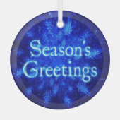 Ornement En Verre Bonnes Fêtes - Snowburst Snowflake (Recto)