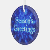 Ornement En Verre Bonnes Fêtes - Snowburst Snowflake (Avant gauche)