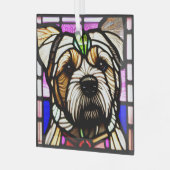 Ornement En Verre Bordure Terrier "Verre tendu" (Avant gauche)