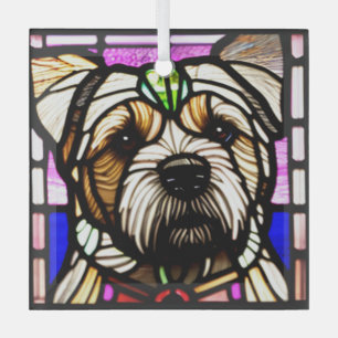 Ornement En Verre Bordure Terrier "Verre tendu"