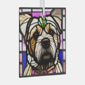 Ornement En Verre Bordure Terrier "Verre tendu" (Avant droite)