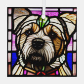 Ornement En Verre Bordure Terrier "Verre tendu" (Verso)