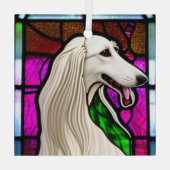 Ornement En Verre Borzoi "Verre Tiré" (Verso)