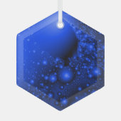 Ornement En Verre Boucher à soleil en bleu bleu Cobalt (Recto)