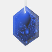 Ornement En Verre Boucher à soleil en bleu bleu Cobalt (Avant gauche)