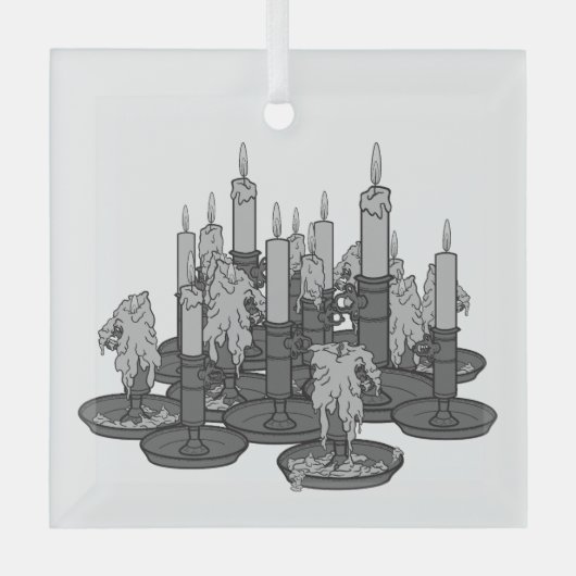 Ornement En Verre Bougies (Recto)