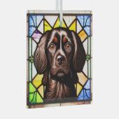 Ornement En Verre Boykin Spaniel "Verre Tiré" (Avant droite)