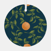 Ornement En Verre Branches d'agrumes Arrière - plans foncés (Verso)