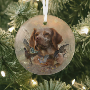 Ornement En Verre Bretagne française, Art de chasse aux oiseaux