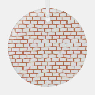 Ornement En Verre Brick vintage : Détail Arrière - plan texturé.