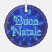 Ornement En Verre Buon Natale - Snowburst (Recto)