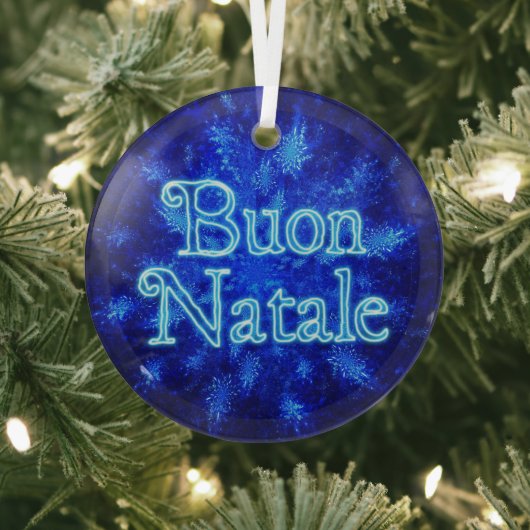 Ornement En Verre Buon Natale - Snowburst (Insitu)