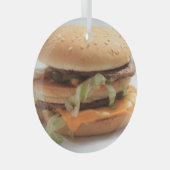 Ornement En Verre Burger Closeup (Avant droite)