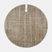 Ornement En Verre Burlap Hessian Arrière - plan Texture (Verso)