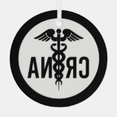Ornement En Verre Cadeaux anesthésistes certifiés CRNA (Verso)