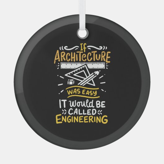 Ornement En Verre Cadeaux d'architecte (Recto)