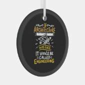 Ornement En Verre Cadeaux d'architecte (Avant droite)