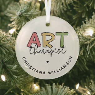 Ornement En Verre Cadeaux d'Art Thérapeutique Personnalisé