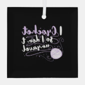 Ornement En Verre Cadeaux de crochettage (Verso)