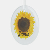 Ornement En Verre Cadeaux de tournesol (Avant gauche)