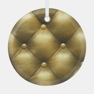 Ornement En Verre Canapé En Cuir Élégance : Luxueux Upholstery.