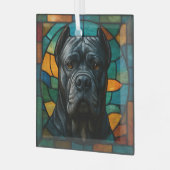 Ornement En Verre Canne Corso Chien "Verre Tiré" (Avant gauche)