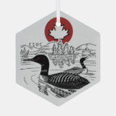 Ornement En Verre Canoe Trails Hex Ornament 2023 (Verso)