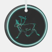 Ornement En Verre Caribou électrique (Recto)