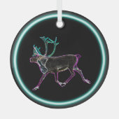 Ornement En Verre Caribou électrique (Recto)