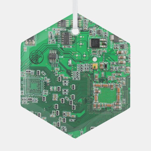 Ornement En Verre Carte circuit imprimé circuit vert PCB (Recto)