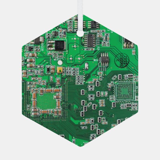 Ornement En Verre Carte circuit imprimé circuit vert PCB (Verso)
