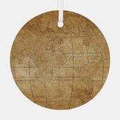 Ornement En Verre Carte du monde : Guide mondial d'exploration (Verso)