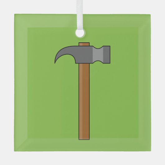 Ornement En Verre Carton en marteau (Recto)