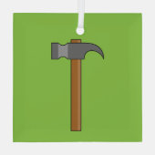 Ornement En Verre Carton en marteau (Verso)