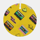 Ornement En Verre Cassette rétro : Design de Love Party des années 8 (Verso)