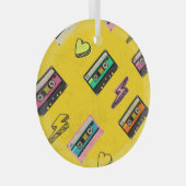 Ornement En Verre Cassette rétro : Design de Love Party des années 8 (Avant droite)