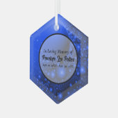 Ornement En Verre Catcher solaire Fractal Bleu de Cobalt (Avant gauche)