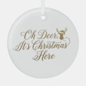 Ornement En Verre Ceramic Circle Ornament (Recto)