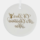 Ornement En Verre Ceramic Circle Ornament (Verso)