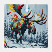 Ornement En Verre Ceramic Square Ornament (Verso)