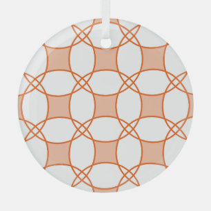 Ornement En Verre Cercles vintages Art : Motif géométrique transpare