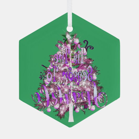 Ornement En Verre C'est la saison pour briller (Verso)