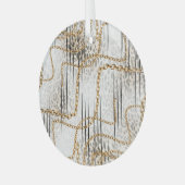 Ornement En Verre Chaîne Leopard Design Motif (Avant gauche)