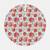 Ornement En Verre Champs de fraises : Fraîcheur d'été (Verso)