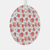 Ornement En Verre Champs de fraises : Fraîcheur d'été (Avant droite)