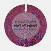 Ornement En Verre Char à soleil à roman rose octopus (Verso)