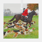 Ornement En Verre Chasse aux chiens (Verso)