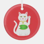 Ornement En Verre Chat Oriental Lucky (Recto)